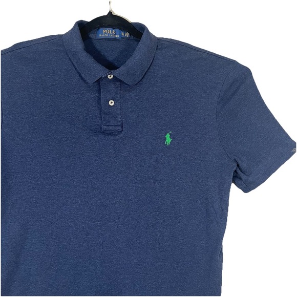 Polo Ralph Lauren Mens XL Navy Blue Short Sleeve Polo Classic Fit Cotton X-Large - Picture 1 of 4